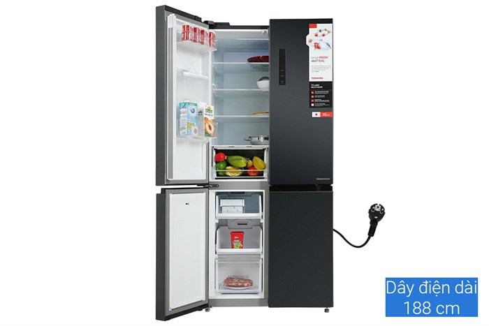 Tủ Lạnh Toshiba Inverter 509 Lít Multi Door GR-RF605WI-PMV(06)-MG